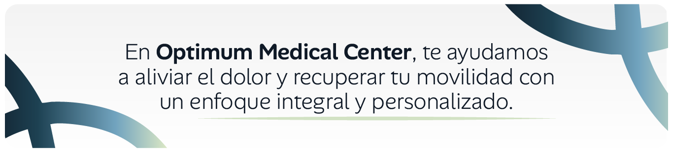 En Optimum Medical Center, te ayudamos a aliviar el dolor y recuperar tu movilidad con un enfoque integral y personalizado para el codo de tenista.