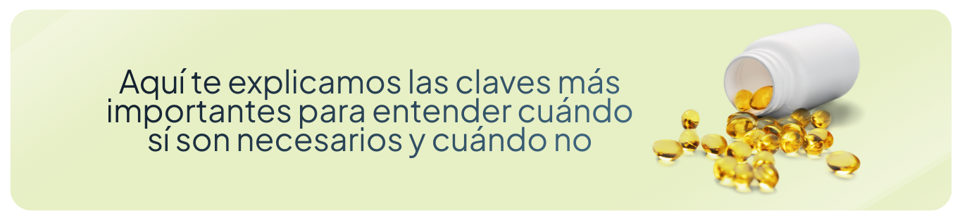 Suplementos en la vejez: Aquí te explicamos las claves más importantes para entender cuándo sí son necesarios y cuándo no.