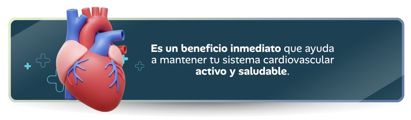 El poder de caminar: Es un beneficio inmediato que ayuda a mantener tu sistema cardiovascular activo y saludable.