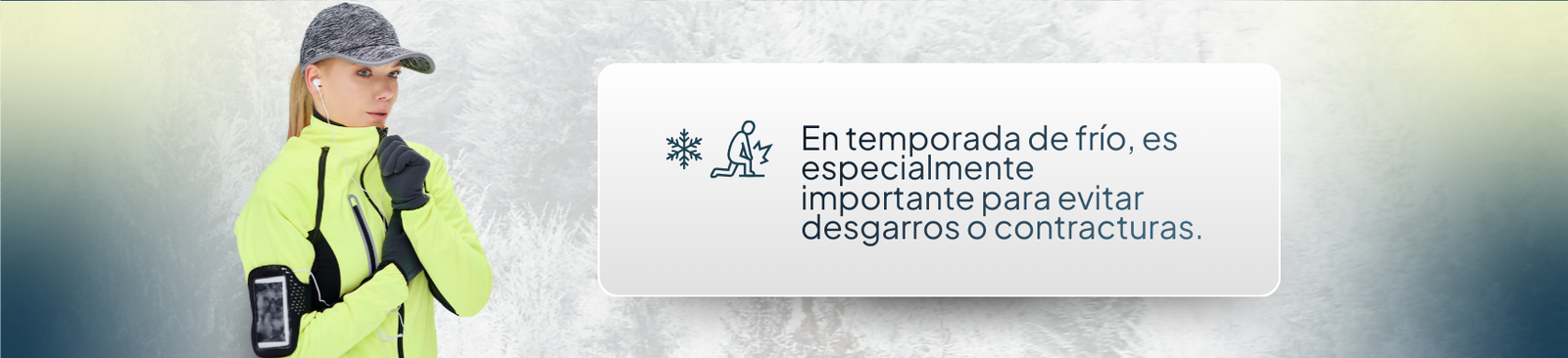 En temporada de frío, es especialmente importante para evitar desgarros o contracturas.