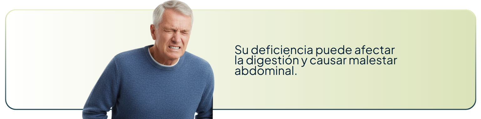 Señales de falta de electrolitos: Su deficiencia puede afectar la digestión y causar malestar abdominal.