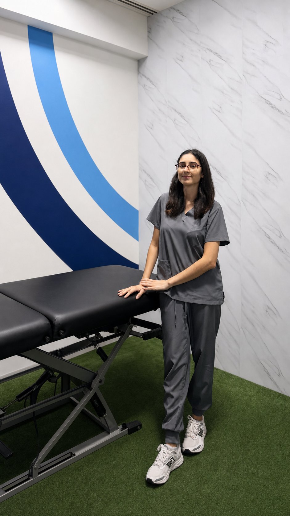Fisioterapeuta de Optimum en una sala de tratamiento